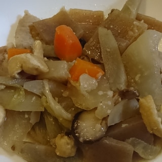 豚肉と根菜のニンニク味噌煮